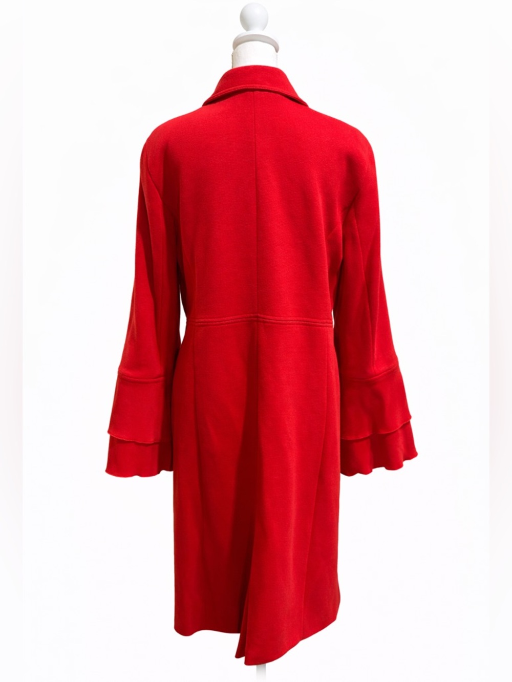 ❤️ INC International Concepts Red Jacket XL Ruffle Tiered Sleeve ❤️ - Picture 2 of 7